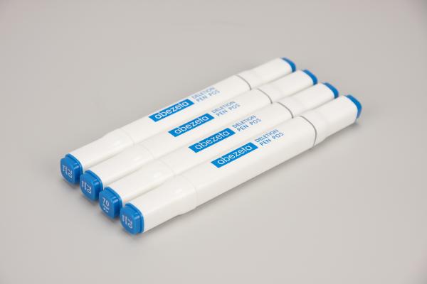 Abezeta offset pen - двухсторонний корректирующий карандаш для пластин "минус", тонкий/средний