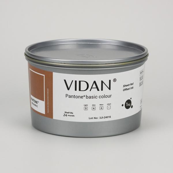 Vidan Gold 874 С - золотая металлизированная офсетная краска, 1кг
