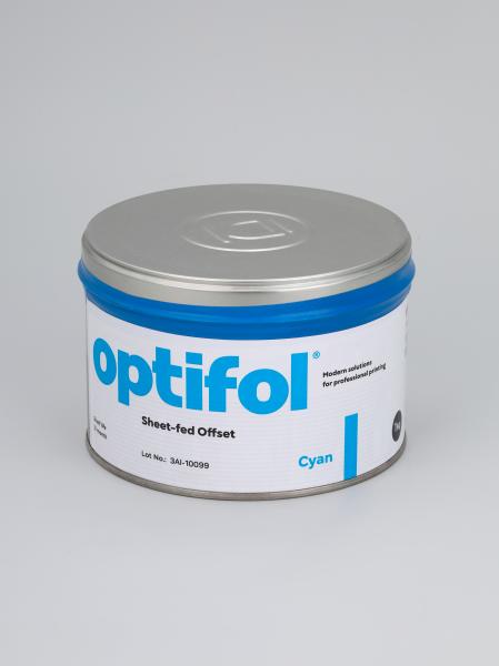 Optifol cyan – фолиевая краска для офсетной листовой печати синяя 