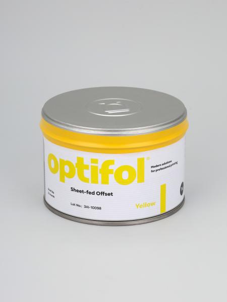 Optifol yellow – фолиевая краска для офсетной листовой печати желтая