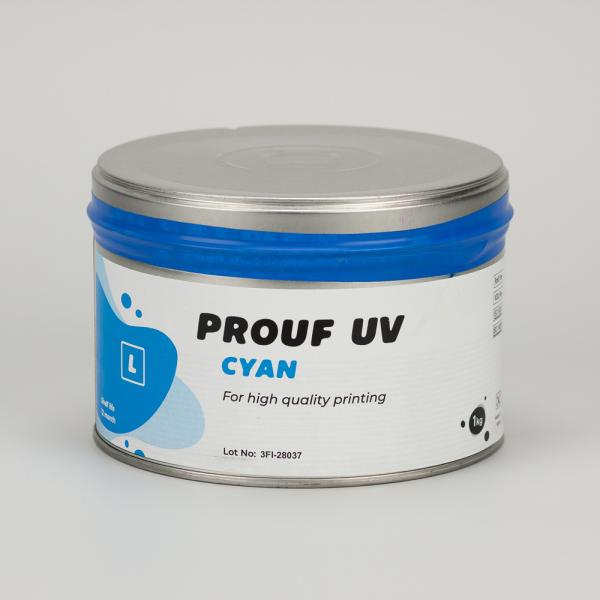 Prouf UV L cyan - УФ краска для высокой печати синяя