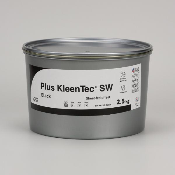 Plus Kleentec SW black - офсетная краска для листовой печати черная, 2,5кг