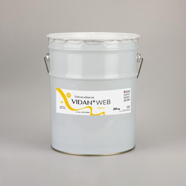 Vidan Web Coldset yellow - офсетная ролевая триадная краска Coldset желтая
