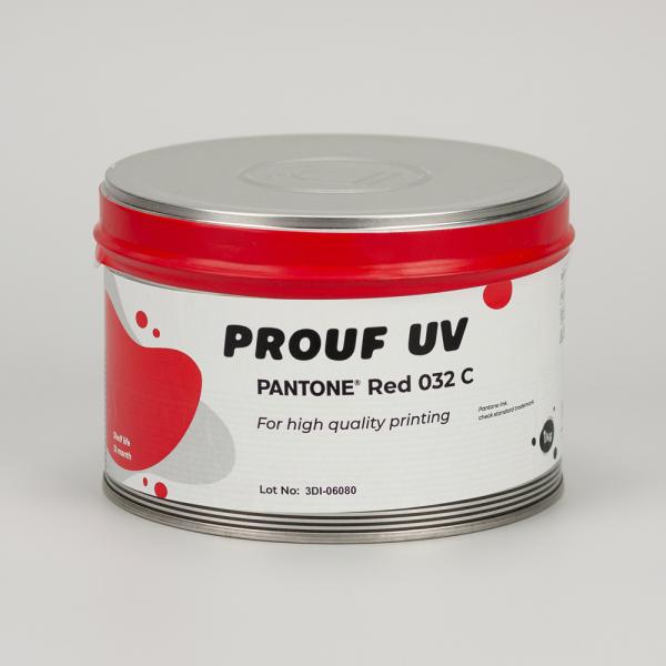 Prouf UV Pantone Red 032 C - универсальная УФ-краска для офсетной печати