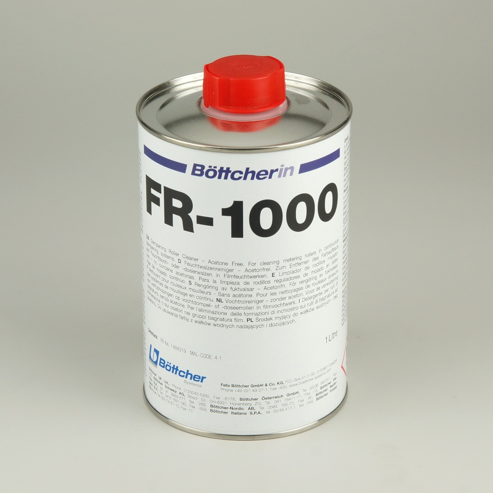 Böttcherin FR 1000 - средство для очистки всех видов валиков