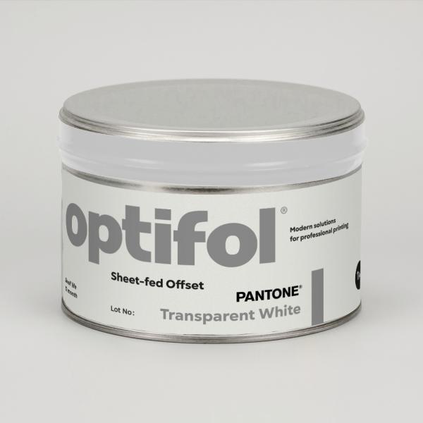 Optifol Transparent White –  прозрачные фолиевые белила для офсетной листовой печати 