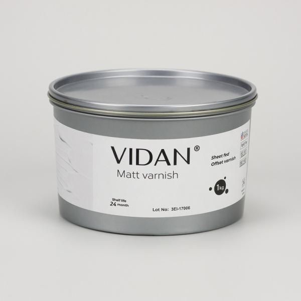 Vidan Matt Varnish - лак печатный масляный матовый, 1кг